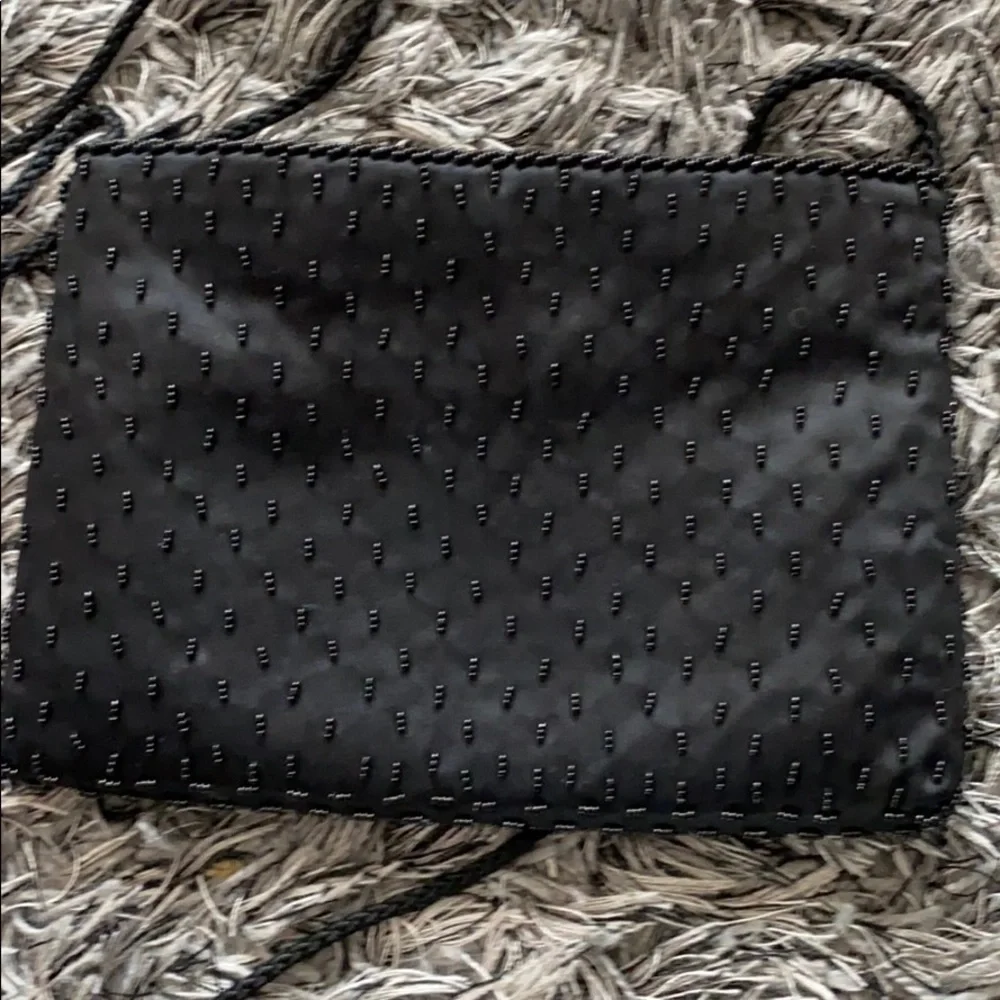 REAL Vintage beaded & satin cross body bag.